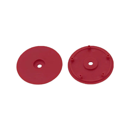 Whitz Racing - 1/10 Whiplash Front 2.2" 12mm Sprint Car Wheels (2) with Inserts, Red - Hobby Recreation Products