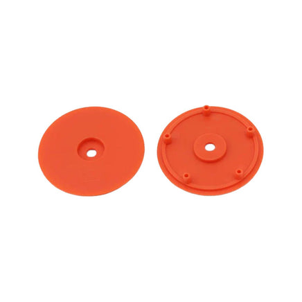 Whitz Racing - 1/10 Whiplash Rear 2.2" 12mm Sprint Car Wheels (2) with Inserts, Orange - Hobby Recreation Products