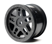 Whitz Racing - 1/10 Whiplash Rear 2.2" 12mm Sprint Car Wheels (2) with Inserts, White - Hobby Recreation Products