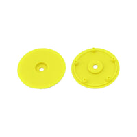 Whitz Racing - 1/10 Whiplash Rear 2.2" 12mm Sprint Car Wheels (2) with Inserts, Yellow - Hobby Recreation Products