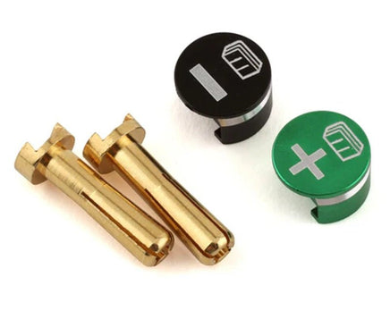 Whitz Racing - Battery Grabs & Bullet Connectors (4MM)(Green) - Hobby Recreation Products