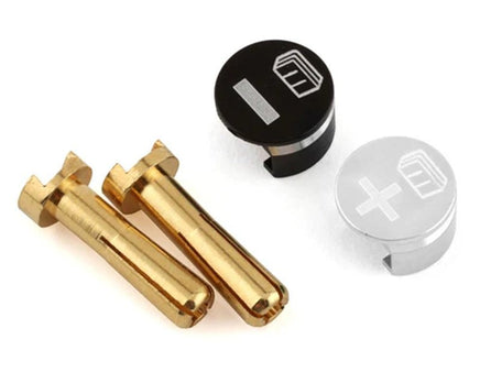 Whitz Racing - Battery Grabs & Bullet Connectors (4MM)(Silver) - Hobby Recreation Products