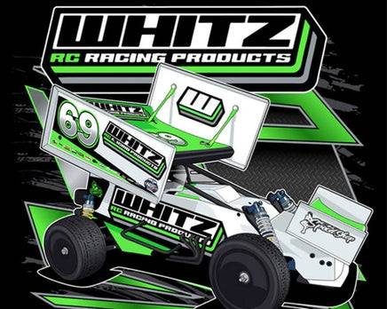 Whitz Racing - DirtOval T-Shirt (Black)(X - Large) - Hobby Recreation Products