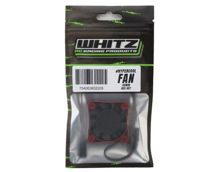 Whitz Racing - HyperCool Aluminum Cooling Fan - 40mm - Red Hot - Hobby Recreation Products