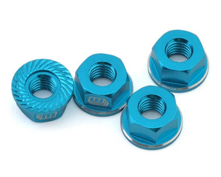 Whitz Racing - M4 Flanged Wheel Nut (Blue) - Hobby Recreation Products