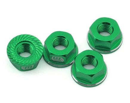Whitz Racing - M4 Flanged Wheel Nut (Green) - Hobby Recreation Products