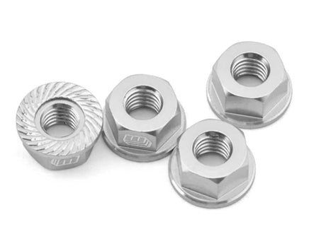 Whitz Racing - M4 Flanged Wheel Nut (Silver) - Hobby Recreation Products
