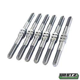 Whitz Racing - Schumacher Cougar LD2 - HyperMax 3.5mm Titanium Turnbuckle Kit, Natural - Hobby Recreation Products