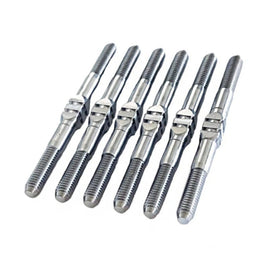 Whitz Racing - Team Associated B6.1/B6.1D - HyperMax 3.5mm Titanium Turnbuckle Kit, Natural - Hobby Recreation Products