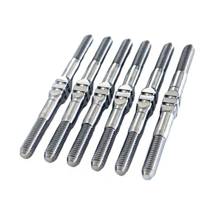 Whitz Racing - Team Associated B6.1/B6.1D - HyperMax 3.5mm Titanium Turnbuckle Kit, Natural - Hobby Recreation Products
