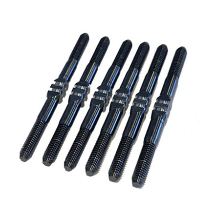 Whitz Racing - Team Associated B6.2 / B6.2D - HyperMax 3.5mm Titanium Turnbuckle Kit, Black - Hobby Recreation Products