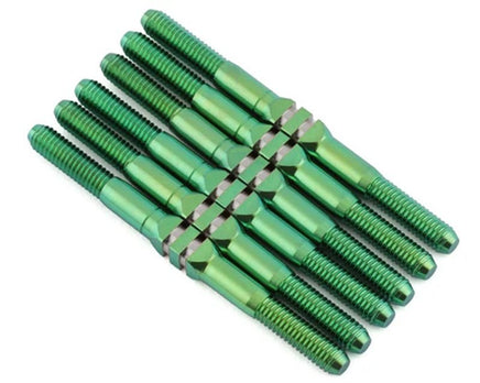 Whitz Racing - Team Associated B6.3 HyperMax Titanium Turnbuckles, Green - Hobby Recreation Products