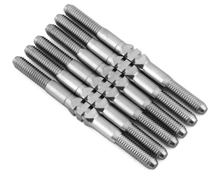 Whitz Racing - Team Associated B6.3 HyperMax Titanium Turnbuckles, Natural - Hobby Recreation Products