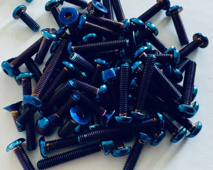 Whitz Racing - Team Associated B7 HyperLite Ti Upper Screw Kit (Blue) - Hobby Recreation Products