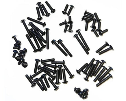 Whitz Racing - Team Associated B74.2 HyperLite Ti Upper Screw Kit, Black - Hobby Recreation Products