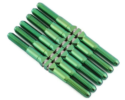 Whitz Racing - Team Associated B84 - HyperMax 3.5mm Titanium Turnbuckle Kit, Green - Hobby Recreation Products