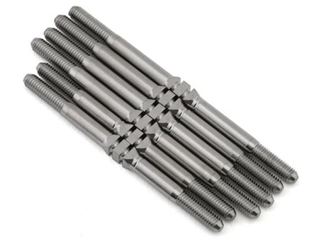 Whitz Racing - Team Associated T6.4 - HyperMax Titanium Turnbuckles, Natural - Hobby Recreation Products