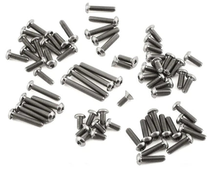 Whitz Racing - TLR 22X - 4 - HyperLite 2.5MM Titanium Upper Screw Kit, Natural - Hobby Recreation Products