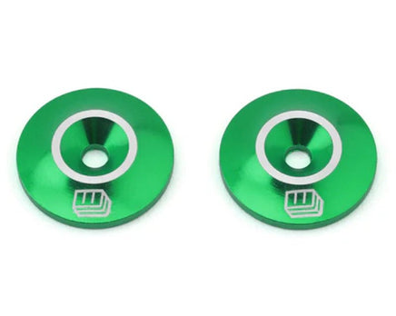 Whitz Racing - Wing Washers / Buttons Green (2) - Hobby Recreation Products