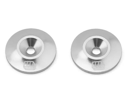 Whitz Racing - Wing Washers / Buttons (Silver) - Hobby Recreation Products