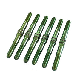 Whitz Racing - Xray XB2 2021 - HyperMax 3.5mm Titanium Turnbuckle Kit, Green - Hobby Recreation Products