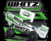 Whitz Racing - #DirtOval T-Shirt (Black)(X-Large)