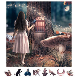 ZenChalet Puzzles - Fairy Tale Wooden Puzzle, 500 Pcs - Hobby Recreation Products