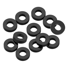 1UP Racing - 3x6x1.5mm Precision Aluminum Shims - Black - 12pcs - Hobby Recreation Products