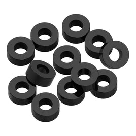 1UP Racing - 3x6x2.5mm Precision Aluminum Shims - Black - 12pcs - Hobby Recreation Products