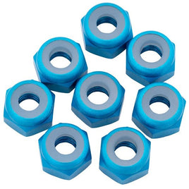 1UP Racing - 7075 Aluminum Locknuts, M3, Bright Blue, 8pcs - Hobby Recreation Products
