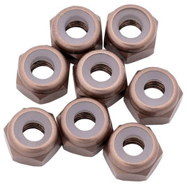 1UP Racing - 7075 Aluminum Locknuts, M3, Gunmetal, 8pcs - Hobby Recreation Products