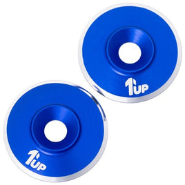 1UP Racing - 7075 LowPro Wing Washers, M3, Dark Blue Shine - Hobby Recreation Products