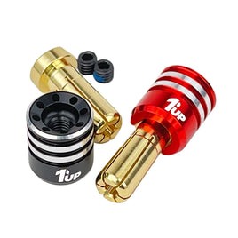 1UP Racing - Heatsink Bullet Plug Connectors & Grips, 5mm - Hobby Recreation Products