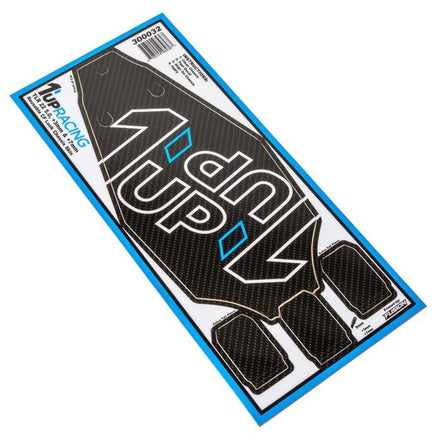 1UP Racing - TLR 22 5.0 Racing Carbon Fiber Look Chassis Skin - Hobby Recreation Products