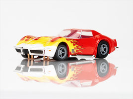 AFX Racing - Corvette 1970 Red/Yellow Wildfire HO Scale Slot Car - Hobby Recreation Products