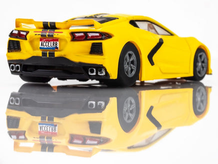 AFX Racing - Corvette C8, Accelerate Yellow, HO Scale Slot Car - Hobby Recreation Products