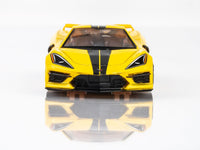 AFX Racing - Corvette C8, Accelerate Yellow, HO Scale Slot Car - Hobby Recreation Products
