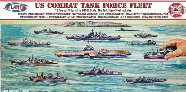 1/1200 US Navy Task Force Set 12 Different Ships Plastic| Hobby
