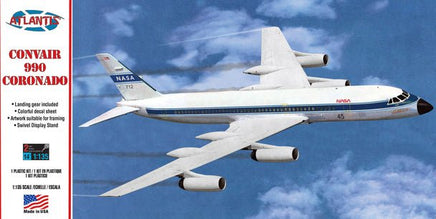 Atlantis Models - 1/135 Convair 990 Jet Airliner Plastic Model Kit - Hobby Recreation Products