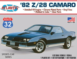 Atlantis Models - 1/32 1982 Chevy Camaro Route 32 Plastic Model Kit, Skill Level 2 - Hobby Recreation Products