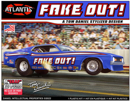 Atlantis Models - 1/32 Scale Snap Tom Daniel Fake Out Funny Car Plastic Model Kit - Hobby Recreation Products
