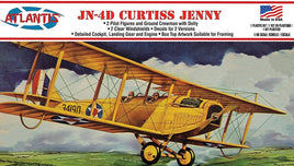 Atlantis Models - 1/48 Curtiss Jenny JN-4 Airplane Plastic Model Kit Skill LVL 2 - Hobby Recreation Products