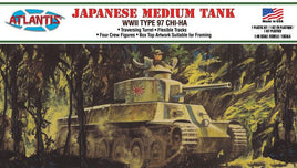 Atlantis Models - 1/48 Japanese Chi-Ha Type 97 Medium Tank Plastic Model Kit - Hobby Recreation Products