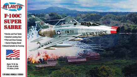 Atlantis Models - 1/70 Scale F-100C Super Sabre - Hobby Recreation Products