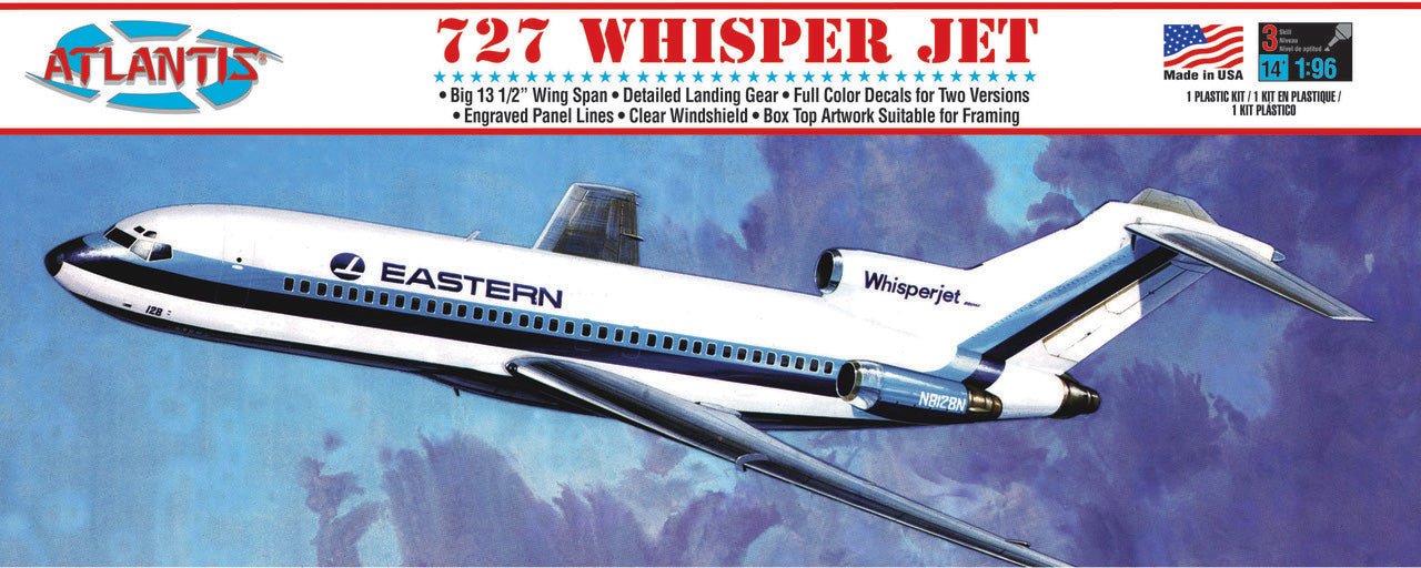 1/96 Boeing 727 Whisper Jet Airliner Eastern Airlines| Hobby