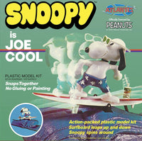 Atlantis Models - Snoopy Joe Cool Surfing Motorized Snap Together Plastic Model Kit - Hobby Recreation Products