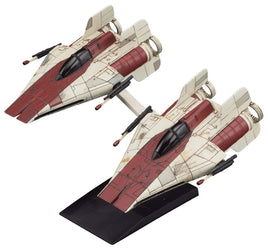 BANDAI - 010 A-Wing Star Fighter 2 Pack 1:144 Vehicle Model Kit, from "Star Wars" - Hobby Recreation Products