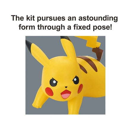 Bandai - 03 PIKACHU (Battle Pose) "Pokemon", Bandai Spirits Pokemon Model Kit Quick!! - Hobby Recreation Products