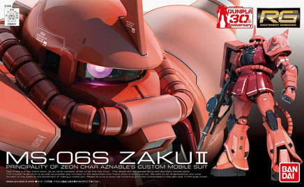 Bandai - #2 RG MS-06S Char's Zaku II "Mobile Suit Gundam" 1/144, Bandai - Hobby Recreation Products