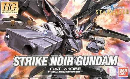 BANDAI - #41 Strike Noir Gundam GAT-X105E HG Model Kit, from "Gundam SEED Stargazer" - Hobby Recreation Products